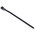 RS PRO Cable Tie, Releasable, 125mm x 4.5 mm, Black Nylon, Pk-100