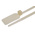 RS PRO Cable Tie, 400mm x 4.8 mm, Natural Nylon, Pk-100