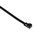 RS PRO Cable Tie, Releasable, 300mm x 4.5 mm, Black Nylon, Pk-100