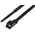 RS PRO Cable Tie, Double Locking, 132mm x 6 mm, Black Nylon, Pk-100