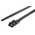 RS PRO Cable Tie, Double Locking, 265mm x 9 mm, Black Nylon, Pk-100
