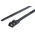 RS PRO Cable Tie, Double Locking, 292mm x 9 mm, Black Nylon, Pk-100