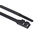 RS PRO Cable Tie, Double Locking, 360mm x 9 mm, Black Nylon, Pk-100