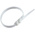RS PRO Cable Tie, Double Locking, 382mm x 9 mm, Natural Nylon, Pk-100