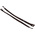 HellermannTyton Cable Tie, Hook and Loop, 330mm x 12.5 mm, Black PA (Loop), PP (Hook), Pk-10