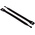 HellermannTyton Cable Tie, Hook and Loop, 200mm x 12.5 mm, Black PA (Loop), PE (Hook), Pk-10