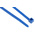 HellermannTyton Cable Tie, 200mm x 4.6 mm, Blue Polyamide 6.6 (PA66), Pk-100