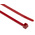 HellermannTyton Cable Tie, 270mm x 4.6 mm, Red Polyamide 6.6 (PA66), Pk-100