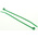 HellermannTyton Cable Tie, 100mm x 2.5 mm, Green Polyamide 6.6 (PA66), Pk-100