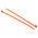 HellermannTyton Cable Tie, 200mm x 4.6 mm, Orange Polyamide 6.6 (PA66), Pk-100