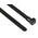 HellermannTyton Cable Tie, Releasable, 150mm x 7.6 mm, Black Polyamide 6.6 (PA66), Pk-100