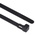 HellermannTyton Cable Tie, Releasable, 250mm x 7.6 mm, Black Nylon, Pk-100