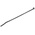 Thomas & Betts Cable Ties, 185.67mm x 4.57 mm, Black Nylon, Pk-100