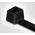 HellermannTyton Cable Tie, 100mm x 2.5 mm, Black Polyamide 6.6 (PA66), Pk-1000