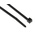 HellermannTyton Cable Tie, 150mm x 3.5 mm, Black Polyamide 6.6 (PA66), Pk-100