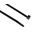 HellermannTyton Cable Tie, 200mm x 4.6 mm, Black Polyamide 6.6 (PA66), Pk-100