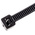 HellermannTyton Cable Tie, 390mm x 4.6 mm, Black Polyamide 6.6 (PA66), Pk-100