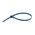 RS PRO Cable Tie, Releasable, 250mm x 4.5 mm, Blue Metal Detectable, Pk-100