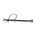 RS PRO Cable Tie, 200mm x 4.6 mm, Black PP, Pk-100