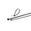 RS PRO Cable Tie, 300mm x 7.6 mm, Black PP, Pk-100