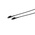 RS PRO Cable Tie, Double Head Knot, 230mm x 3.6 mm, Black Nylon, Pk-100