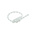 RS PRO Cable Tie, Double Head Knot, 150mm x 3.6 mm, Natural PE, Pk-100
