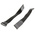 RS PRO Cable Tie, Hook and Loop, 310mm x 20 mm, Black Nylon, Pk-10