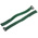 RS PRO Cable Tie, Hook and Loop, 300mm x 20 mm, Green Nylon, Pk-10