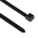 HellermannTyton Cable Tie, 530mm x 8.9 mm, Black Polyamide 6.6 (PA66), Pk-25