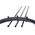 HellermannTyton Cable Tie, Inside Serrated, 100mm x 2.5 mm, Black Polyamide 6.6 (PA66), Pk-100