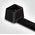 HellermannTyton Cable Tie, Inside Serrated, 190mm x 3.5 mm, Black Polyamide 6.6 (PA66), Pk-100