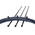 HellermannTyton Cable Tie, Inside Serrated, 365mm x 7.6 mm, Black Polyamide 6.6 (PA66), Pk-100
