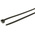 HellermannTyton Cable Tie, Inside Serrated, 365mm x 7.6 mm, Black Polyamide 6.6 (PA66), Pk-100