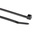 HellermannTyton Cable Tie, Inside Serrated, 390mm x 4.7 mm, Black Polyamide 6.6 (PA66), Pk-100
