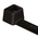 HellermannTyton Cable Tie, Inside Serrated, 300mm x 4.7 mm, Black Polyamide 6.6 (PA66), Pk-100