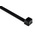 HellermannTyton Cable Tie, 270mm x 4.6 mm, Black Polyamide 6.6 (PA66), Pk-100