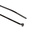 Thomas & Betts Cable Ties, Weather Resistant, 92mm x 2.4 mm, Black Nylon, Pk-1000