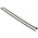 HellermannTyton Cable Tie, 200mm x 3.4 mm, Black Polyamide 6.6 (PA66), Pk-100
