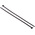 HellermannTyton Cable Tie, 200mm x 4.6 mm, Black Polyamide 6.6 (PA66), Pk-100