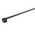 HellermannTyton Cable Tie, 100mm x 2.5 mm, Black Polyamide 6.6 (PA66), Pk-100