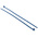 HellermannTyton Cable Tie, Releasable, 250mm x 4.6 mm, Blue Metal Detectable, Pk-100