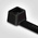 HellermannTyton Cable Tie, 300mm x 4.6 mm, Black Polyamide 6.6 (PA66), Pk-100