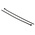 HellermannTyton Cable Tie, 380mm x 7.6 mm, Black Polyamide 6.6 (PA66), Pk-100