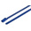RS PRO Cable Tie, Roller Ball, 360mm x 4.6 mm, Blue Polyester Coated Stainless Steel, Pk-100