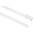 RS PRO Cable Tie, Roller Ball, 200mm x 4.6 mm, White Polyester Coated Stainless Steel, Pk-100
