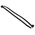 HellermannTyton Cable Tie, Inside Serrated, 150mm x 4.6 mm, Black Polyamide 6.6 (PA66), Pk-100