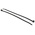 HellermannTyton Cable Tie, Inside Serrated, 200mm x 4.6 mm, Black Polyamide 6.6 (PA66), Pk-100