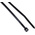 ABB Cable Ties, 160mm x 2.5 mm, Black Nylon, Pk-100