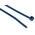HellermannTyton Cable Tie, Standard, 100mm x 2.5 mm, Blue Polyamide 6.6 (PA66), Pk-100
