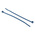HellermannTyton Cable Tie, Standard, 100mm x 2.5 mm, Blue Polyamide 6.6 (PA66), Pk-100